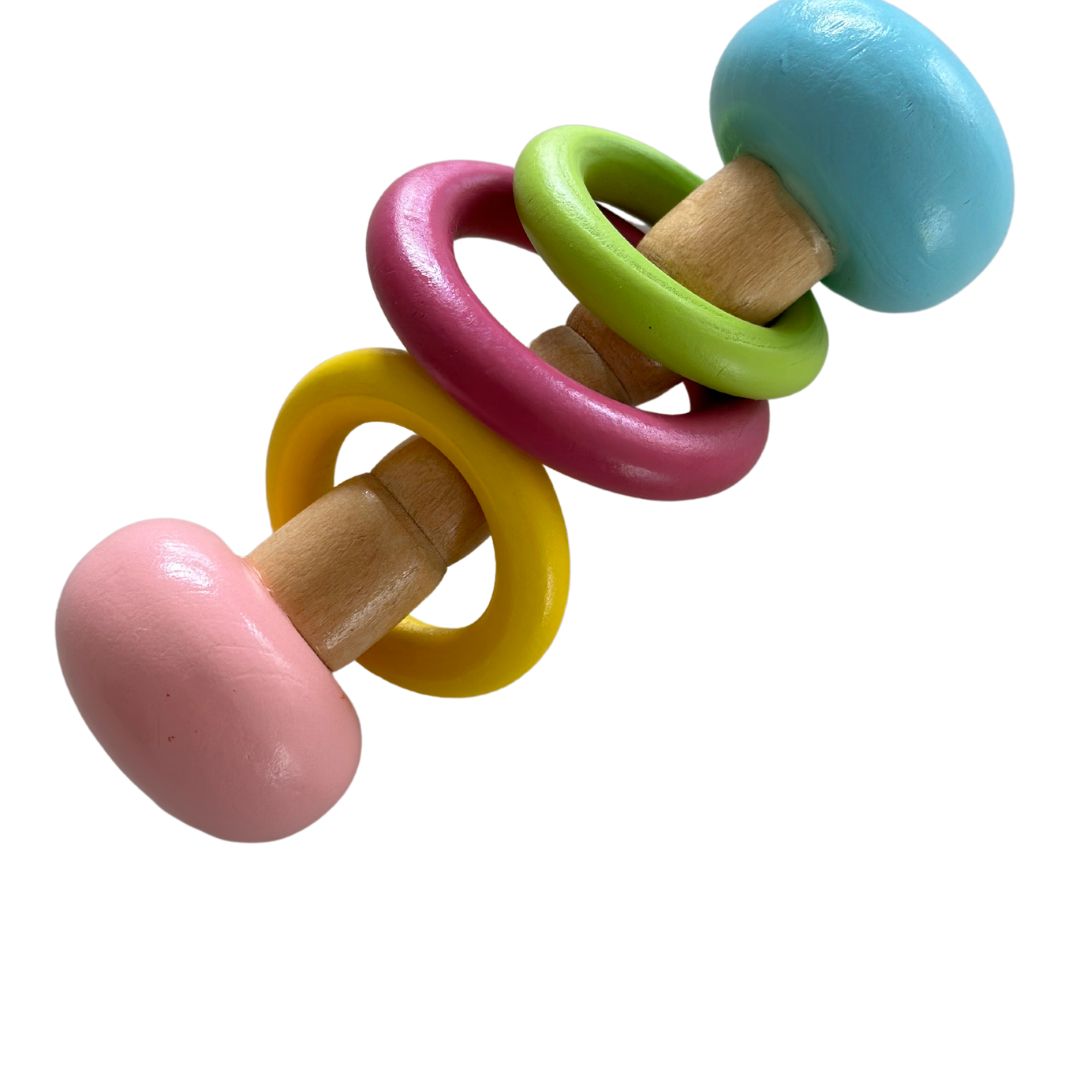 Sensory baby wooden toy set