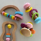 Sensory baby wooden toy set