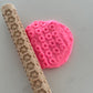 Wooden patterned rolling pin set