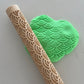 Wooden patterned rolling pin set